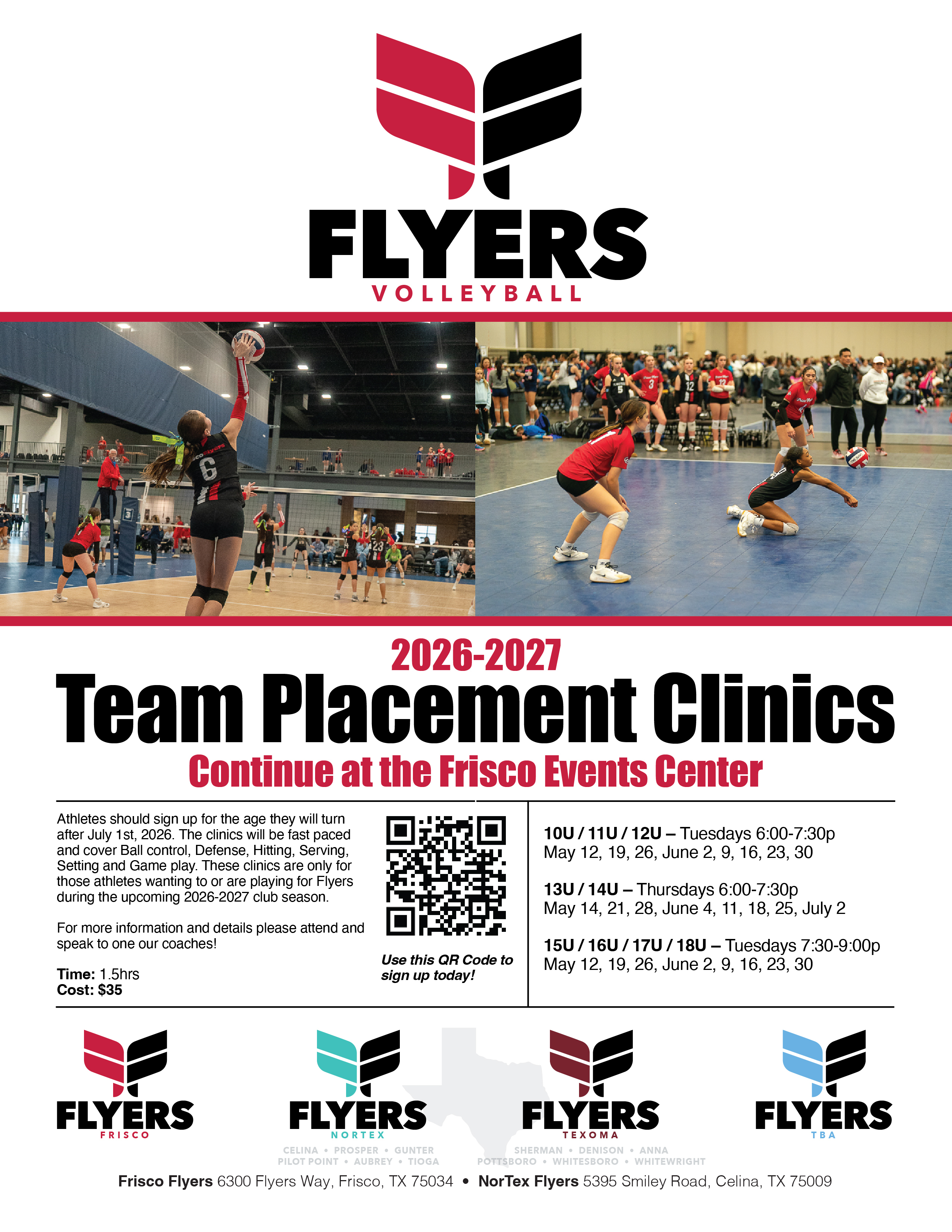 Flyers Team Clinics